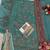 blue chiffon semi stitched suit with embroidery & sequence work