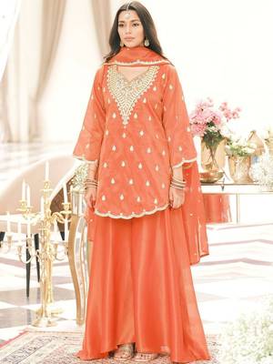 Women Ethnic Motifs Embroidered Kurta with Palazzo & Dupatta 1