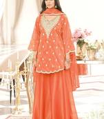 Women Ethnic Motifs Embroidered Kurta with Palazzo & Dupatta
