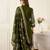 Floral Printed Thread Work Cotton Kurta With Palazzos & Dupatta