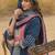 Navy Blue Printed Straight Kurta Trousers Dupatta Set Kurta Sets