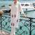 Women Floral Embroidered Thread Work Cotton Kurta with Trousers