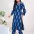 Women Ethnic Motifs Printed Beads and Stones Cotton Kurta with Trousers
