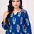 Women Ethnic Motifs Printed Beads and Stones Cotton Kurta with Trousers