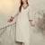 Ethnic Motifs Embroidered V-Neck Straight Thread Work Kurta With Trouser
