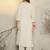 Ethnic Motifs Embroidered V-Neck Straight Thread Work Kurta With Trouser