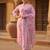Floral Printed Mandarin Collar Kurta With Trousers & Dupatta