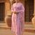 Floral Printed Mandarin Collar Kurta With Trousers & Dupatta