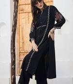 Women Ethnic Motifs Embroidered Kurta with Trousers