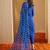 Leheriya Embroidered Georgette Straight Kurta With Trousers & Dupatta