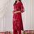 Floral Embroidered Beads And Stones Straight Kurta With Palazzos