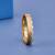 Elegant Matte Gold Diamond Band Ring