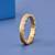 Elegant Matte Gold Diamond Band Ring
