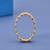 Elegant Matte Gold Diamond Band Ring