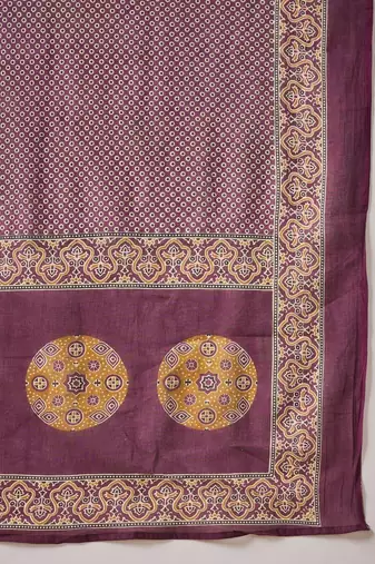 Women Ethnic Motifs Printed Cotton Kurta with Trousers & With Dupatta
