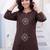 Women Ethnic Motifs Embroidered Thread Work Cotton Kurta with Trousers