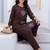 Women Ethnic Motifs Embroidered Thread Work Cotton Kurta with Trousers