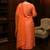 Women Geometric Embroidered V-Neck Mirror Work Kurta with Trousers & Dupatta