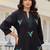 Women Animal Embroidered Thread Work Cotton Kurta with Palazzos