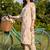 Women Floral Printed Panelled Cotton Kurta with Trousers