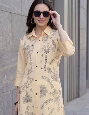 Women Ethnic Motifs Printed Cotton Kurta with Trousers 2
