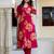 Women Floral Printed Cotton Kurta with Trousers