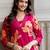 Women Floral Printed Cotton Kurta with Trousers
