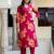 Women Floral Printed Cotton Kurta with Trousers