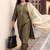 Women Thread Work Kurta with Trousers & With Dupatta