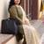 Women Thread Work Kurta with Trousers & With Dupatta