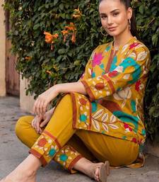 Women Ethnic Motifs Printed Cotton Kurta with Trousers