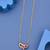 Pink Pave Link Pendant Necklace