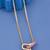 Pink Pave Link Pendant Necklace