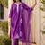 Women Ethnic Motifs Embroidered Thread Work Liva Kurta with Trousers & With Dupatta
