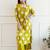 Women Geometric Printed A-Line Kurta with Palazzos