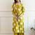 Women Geometric Printed A-Line Kurta with Palazzos