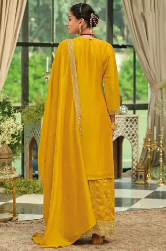 Women Ethnic Motifs Embroidered Kurta with Palazzos & Dupatta