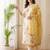 Women Floral Printed Thread Work Cotton Kurta with Trousers & With Dupatta