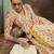 Women Floral Printed Pleated Cotton Kurta with Trousers & With Dupatta