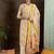 Women Floral Printed Pleated Cotton Kurta with Trousers & With Dupatta