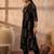 Women Ethnic Motifs Printed Sequinned Cotton Kurta with Trousers