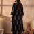 Women Ethnic Motifs Printed Sequinned Cotton Kurta with Trousers