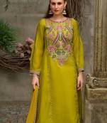 Women Ethnic Motifs Embroidered Thread Work Kurta with Palazzos & Dupatta