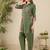 Women Checked Cotton Kurta with Trousers