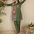 Women Checked Cotton Kurta with Trousers