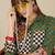 Women Checked Cotton Kurta with Trousers