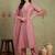 Women Ethnic Motifs Embroidered Thread Work Kurta with Trousers & With Dupatta