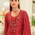 Women Ethnic Motifs Embroidered Thread Work Kurta with Trousers & With Dupatta
