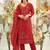 Women Ethnic Motifs Embroidered Thread Work Kurta with Trousers & With Dupatta