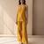 Mustard yellow dupion silk co ord set